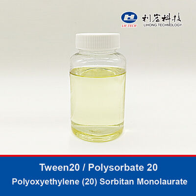 Tween 20  Polysorbate 20  Polissorbato 20 Polyoxyethylene (20) Sorbitan Monolaurate 9005-64-5 Industrial and Food Grade