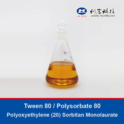 Tween 80 Polysorbate 80 Polissorbato 80 Polyoxyethylene (20) Sorbitan Monolaurate  Industrial and Food Grade