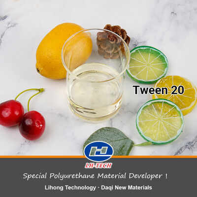 Tween 20 Polysorbate 20 Polyoxyethylene (20) Sorbitan Monolaurate  Emulsifier and Stabilizer in Cosmetic Oils and Lubricants in The Textile Industry