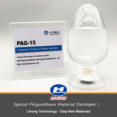 PAG 압축기유 폴리 에더 기본 오일 물에 녹지 않는 완전 합성 폴리 에더 윤활기 기본 오일