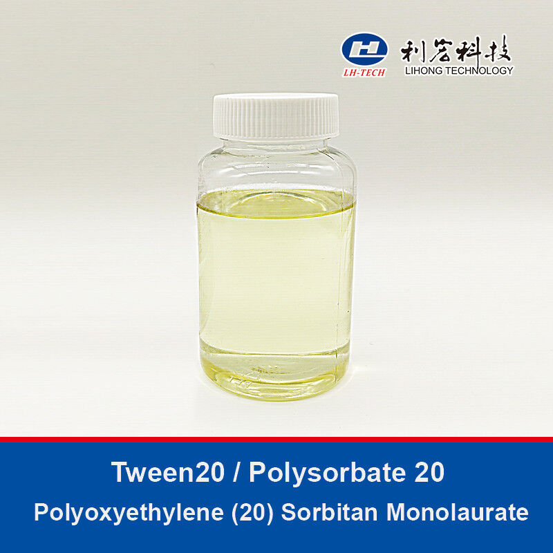 Tween 20  Polysorbate 20  Polissorbato 20 Polyoxyethylene (20) Sorbitan Monolaurate 9005-64-5 Industrial and Food Grade