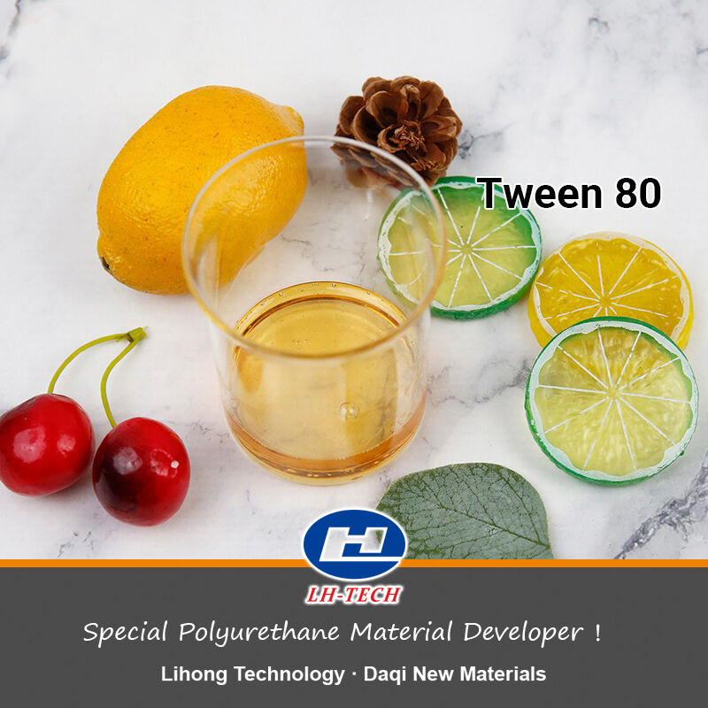 Tween 80 Polysorbate 80 Polyoxyethylene (20) Sorbitan Monolaurate CAS 9005-65-6 Nonionic Surfactants Daily Cosmetic Raw Material