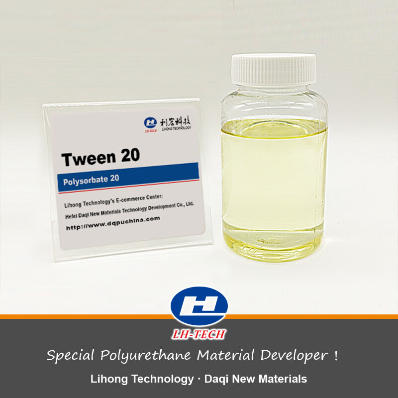 B10: Tween 20 Polysorbate 20 Polyoxyethylene (20) Sorbitan Monolaurate  Emulsifier and Stabilizer in Cosmetic Oils and Lubricants in The Textile Industry